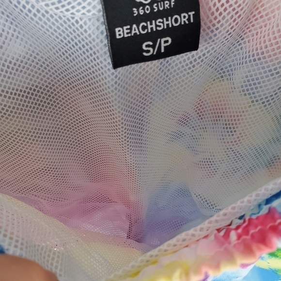 360 Surf Mens Beach Short Tie Dye Surf Made w/ Recycled Polyester Choose Size - Picture 8 of 10